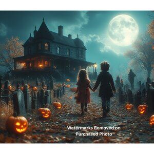 Halloween Night 11" x 8.5" Premium Glossy Print